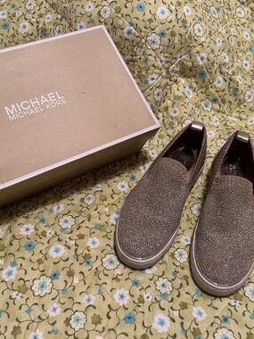 Michael Kors Champagne Slip On Flats Size 7.5